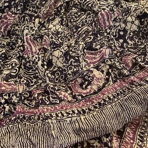 Balinesian Blue-Black Silk Hand-Batiked Scarf! 💕